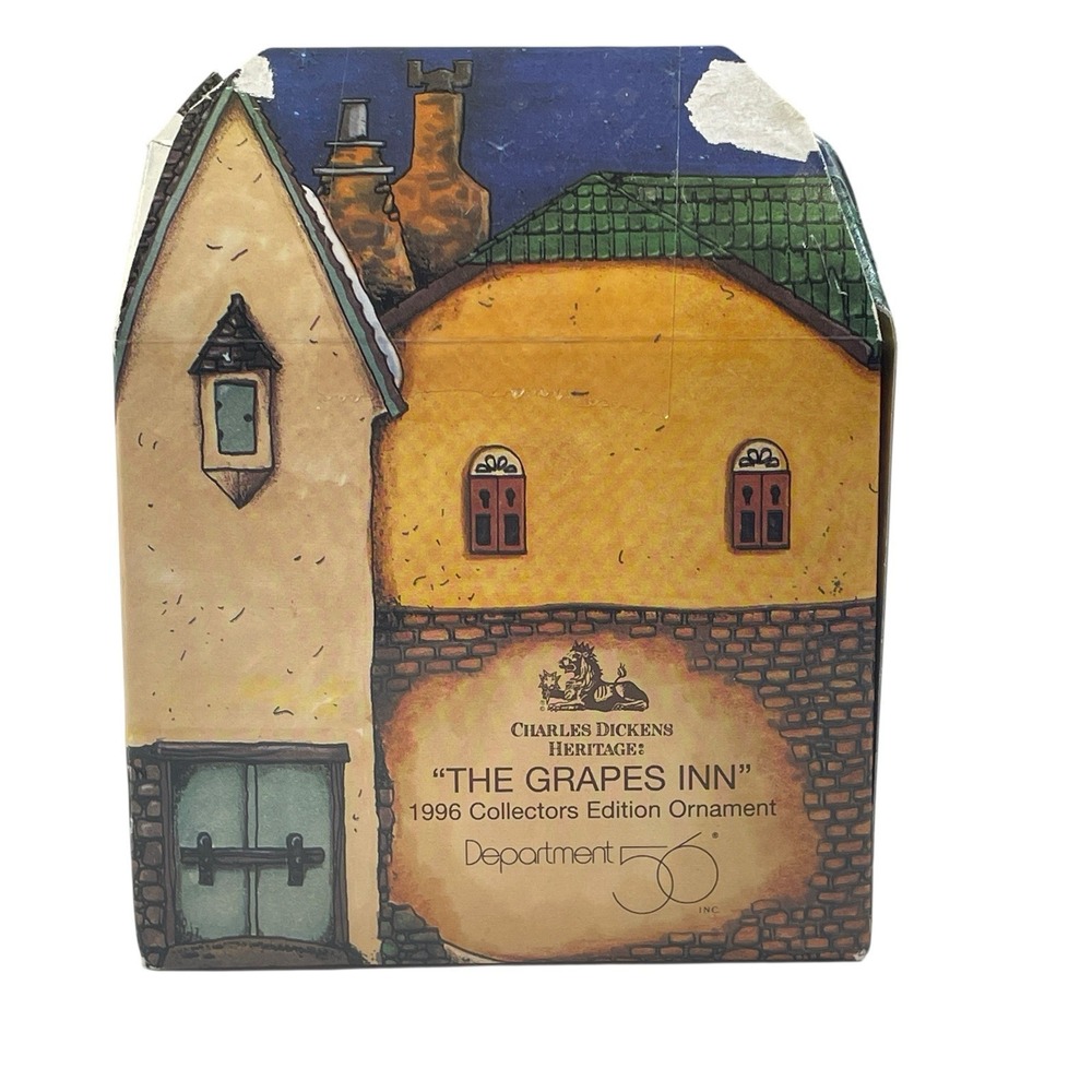 Dept 56 Charles Dickens Heritage The Grapes Inn Ornament Collectors Edition 1996